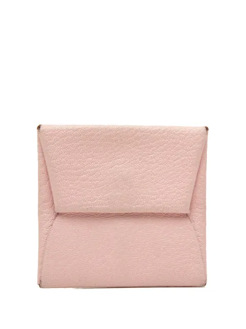 Hermès Pre-Owned 2015 Chevre Mysore Bastia coin pouch Pink F4G7QF196R7L50A7