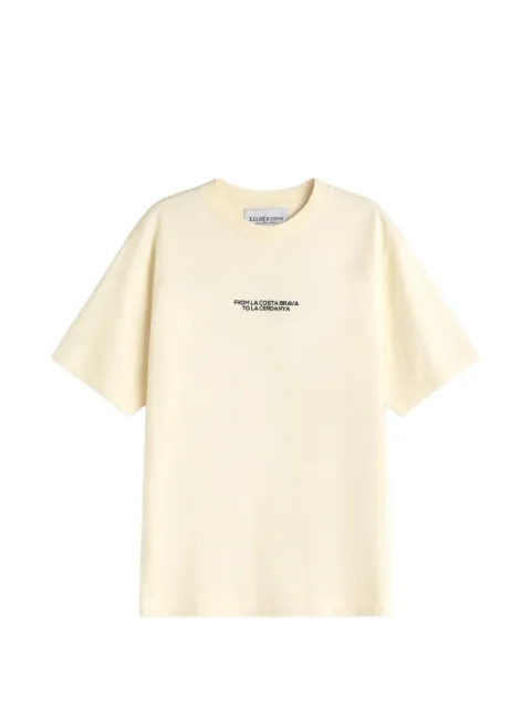 LES HÉRITIERS short-sleeve print-detail T-shirt Neutrals ROOTSTEE