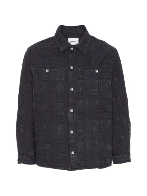 Henrik Vibskov Toadally jacquard shirt jacket Black AW26STUDM620