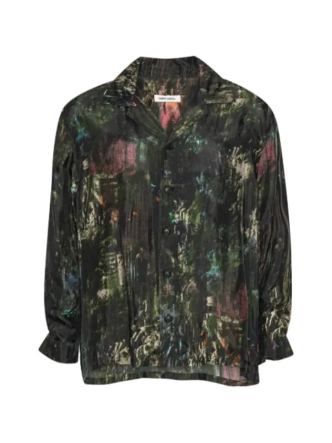 Henrik Vibskov Artist long-sleeved shirt Green AW26STUDM209