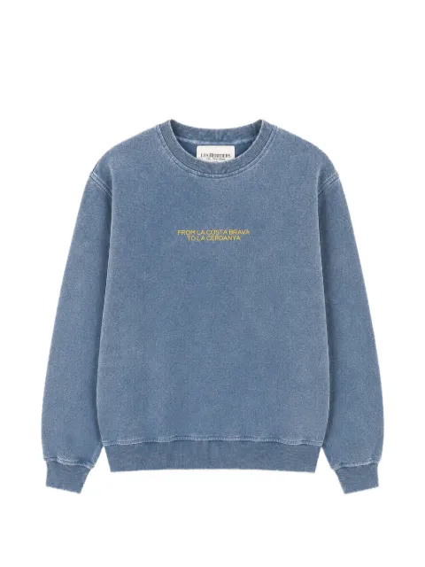 LES HÉRITIERS Roots embroidered sweatshirt Blue ROOTSCREWNECK