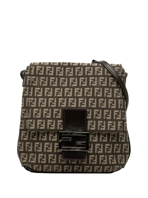 Fendi Pre-Owned 2000-2010 Zucchino Canvas crossbody bag Brown 1T8ID62BUESJ1FTU