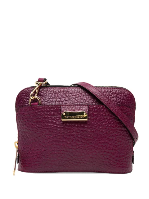 Burberry Pre-Owned 2000-2017 Leather Harrogate crossbody bag Purple ZOIN8XZ5YIL5TX39