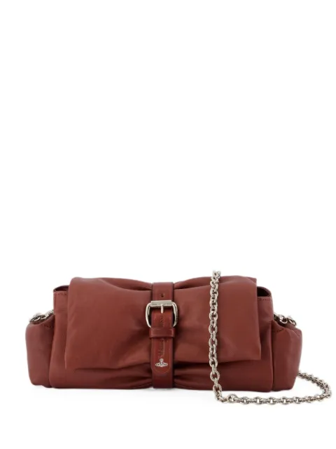 Vivienne Westwood Hazel Treasure leather clutch bag Brown 49030004WL00EBD405
