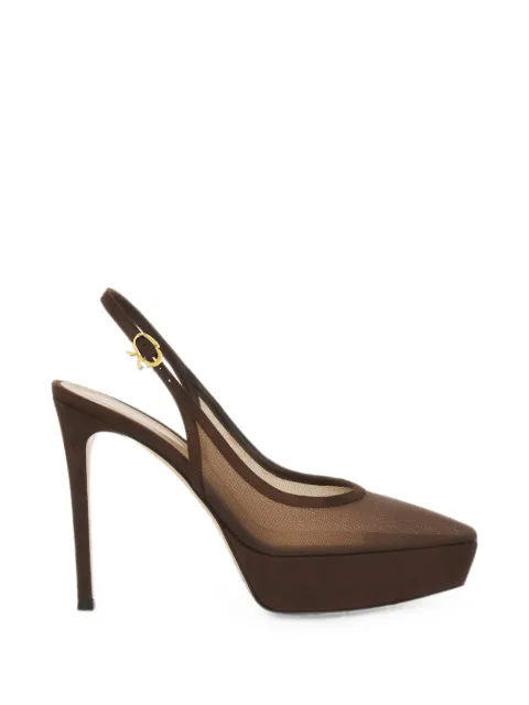 Gianvito Rossi Nikki platform pumps Brown G9562185RICRSC