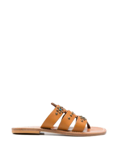 K. Jacques studded caged sandals Brown 26SHTSC019