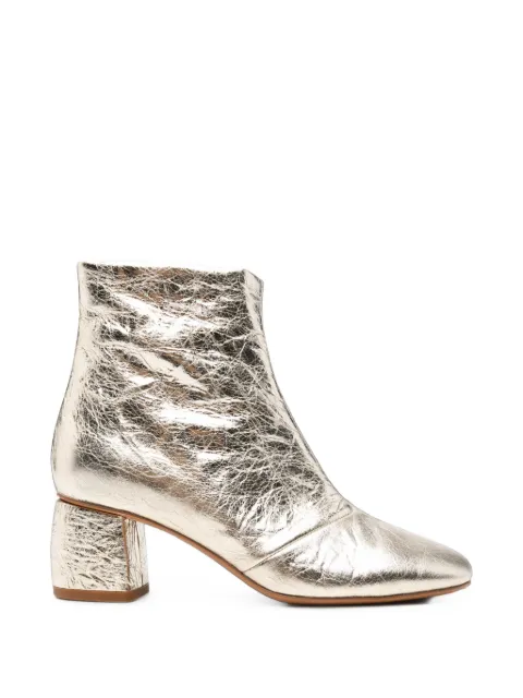 Forte Forte crinkled-effect ankle boots Gold 9974MYSHOES