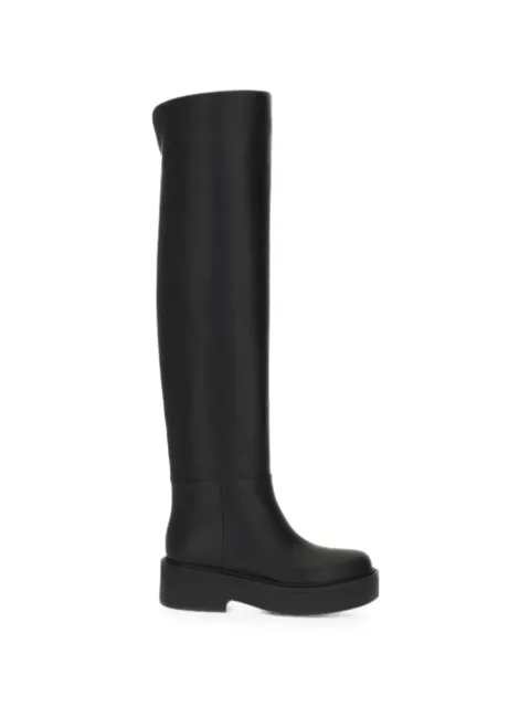 Gianvito Rossi platform leather boots Black G8002920GOMVGI
