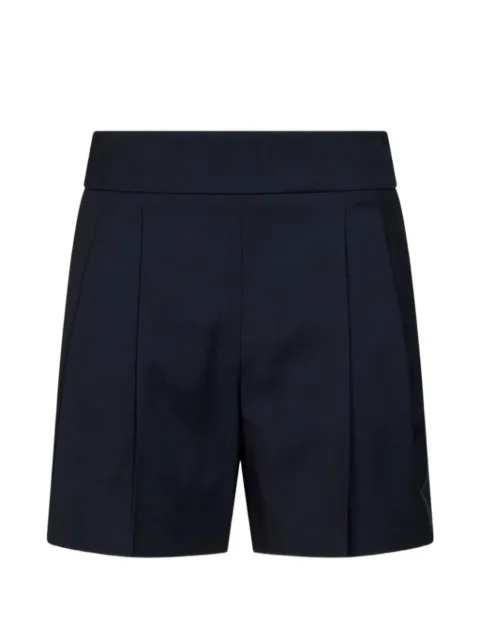 Max Mara pleated virgin-wool shorts Blue 2621146041600