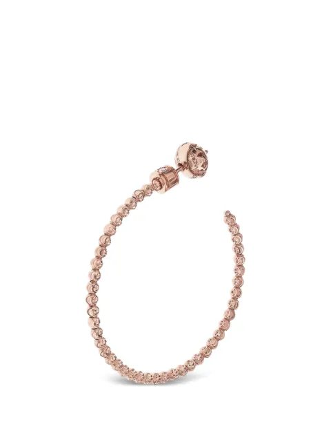 Officina Bernardi large Moon diamond hoop earrings Pink MOONORECCHINIHOOPLARGEINOROROSA18KT