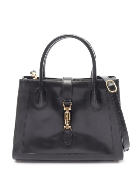 Gucci Pre-Owned 1960-1970 Leather Jackie 1961 satchel Black PO1DD96WMBILUNN4
