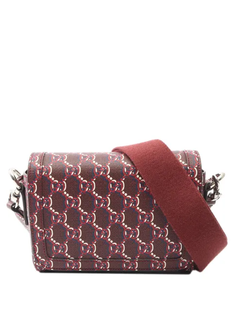 Gucci Pre-Owned 2020 Mini GG Shadow crossbody bag Red SEJ4RZWHMDOQLVIY