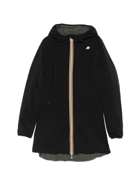 K-Way reversible hooded coat Black K6128UW