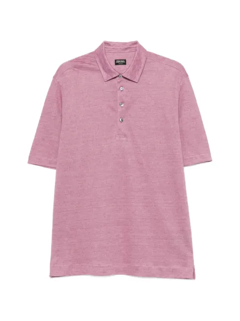 Zegna short-sleeve polo shirt Pink UH352A3H770