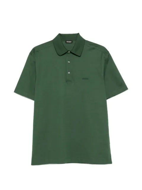 Zegna short-sleeve polo shirt Green UH348A3H794