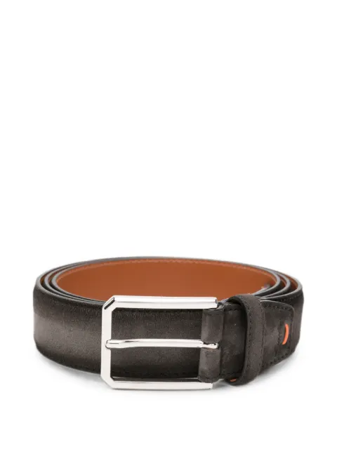 Santoni suede buckle-fastening belt Grey CM35VC003B91EACD