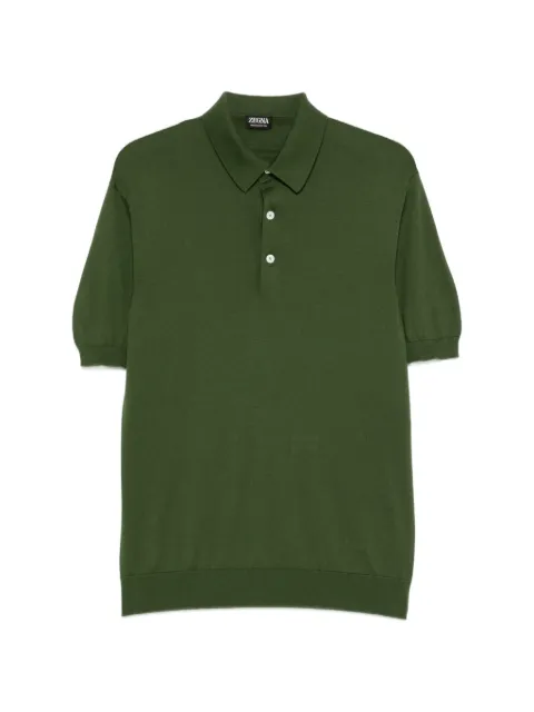 Zegna short-sleeve polo shirt Green UHC90A3C32