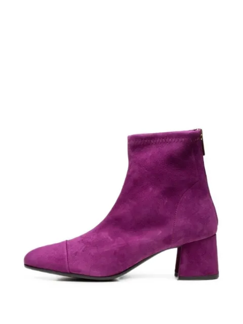 Poche Paris suede block-heel ankle boots Purple FWDESIREE860591