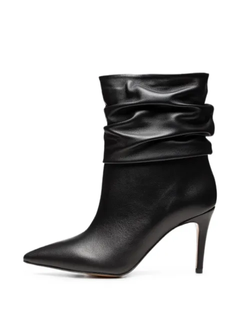 Poche Paris slouchy pointed-toe ankle boots Black FWMONIQUE500250