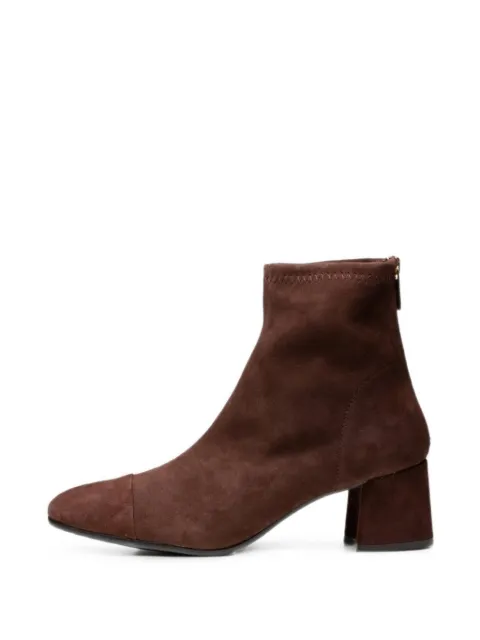 Poche Paris suede block-heel ankle boots Brown FWDESIREE860132