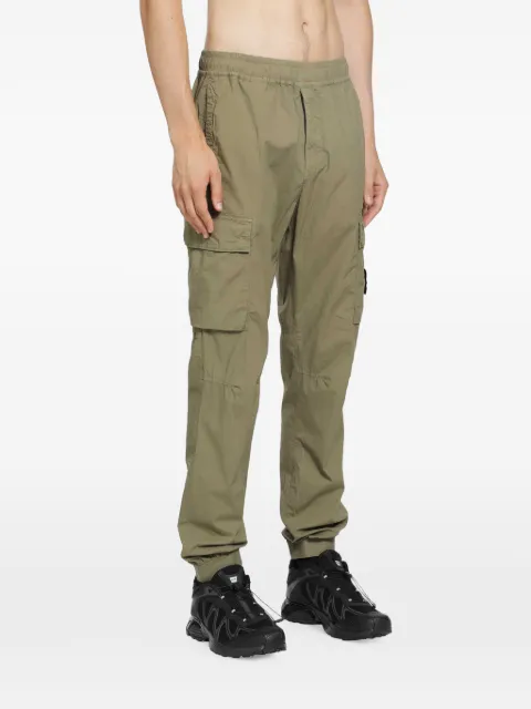 Stone Island logo-patch cargo pants Green L2S153100064S0003