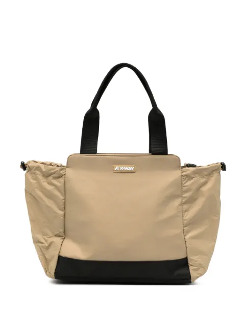 K-Way Aisy zip-fastening tote bag Neutrals K4138YW