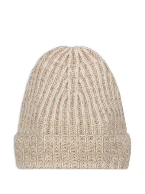 Malo ribbed-knit beanie hat Neutrals UTT002S1A02