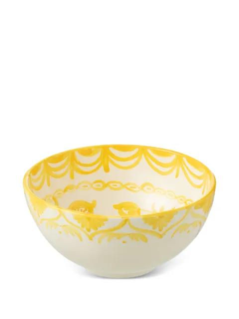 J-LINE Granada floral-print bowl White 6A52066