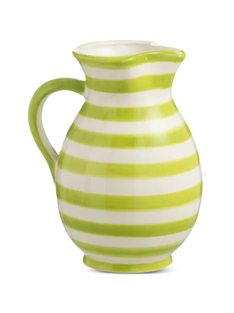 J-LINE Granada striped jug Green 6A52192