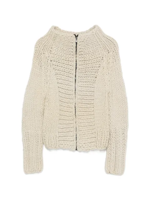 Gucci Pre-Owned 2000 chunky-knit jacket Neutrals GU350CBU