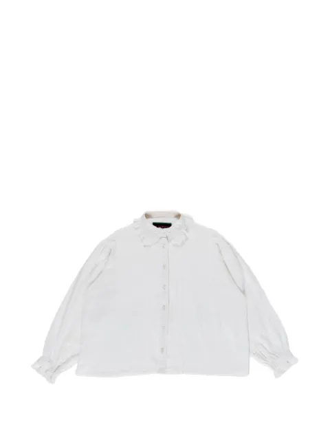 La Fetiche Jane broderie pintuck blouse Neutrals JANESS26