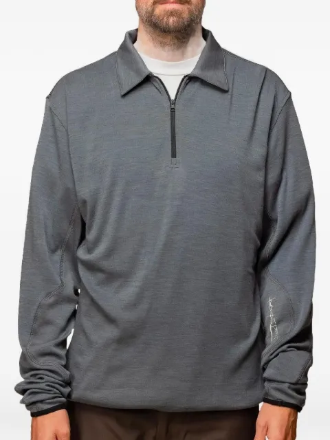 GR10K Incognito half-zip longsleeve T-shirt Grey AG023035CE