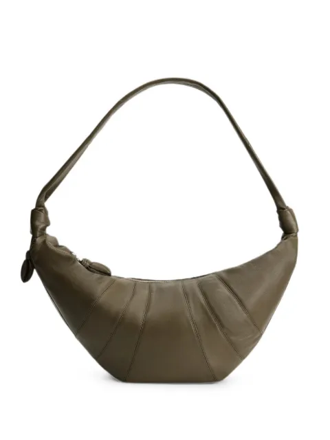 LEMAIRE Croissant leather shoulder bag Green BG0000LL095