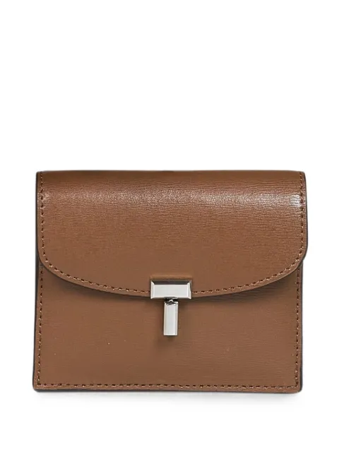 TOTEME T-Lock leather wallet Brown 251WAM0042LE0025