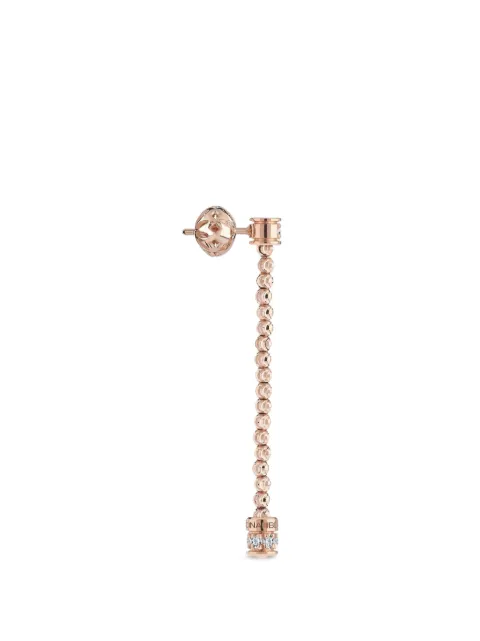 Officina Bernardi Moon diamond and rubies drop earring Pink MOONORECCHINIINOROROSA18KTEDIAMANTIBIANCHI