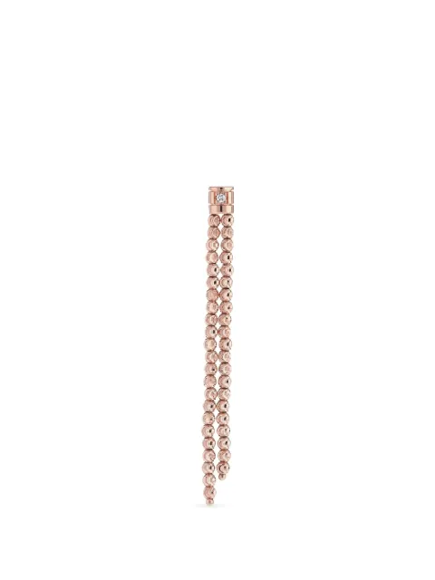 Officina Bernardi Moon diamond drop earrings Pink MOONORECCHINI2FILEINOROROSA18KT