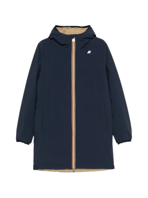 K-Way reversible hooded coat Blue K6128WW