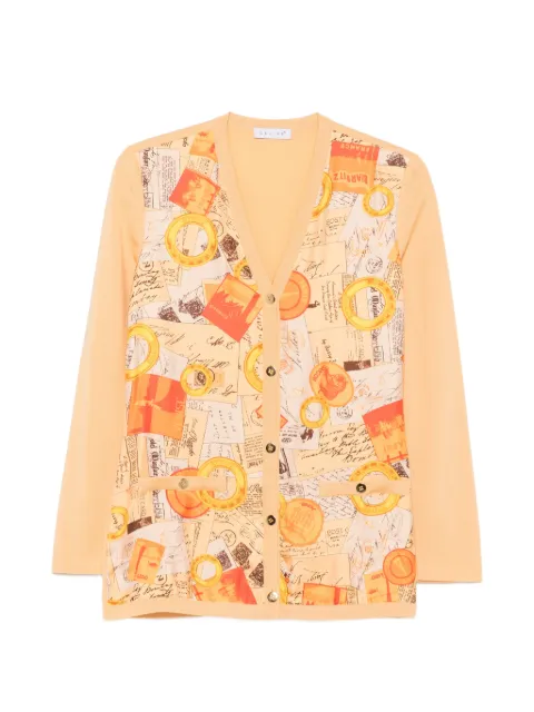 Celine Pre-Owned 2000s postcard-print sweater Orange CE280CBX