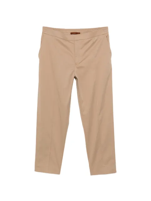 Zegna elasticated-waistband tailored trousers Neutrals UHI19A3TT46F