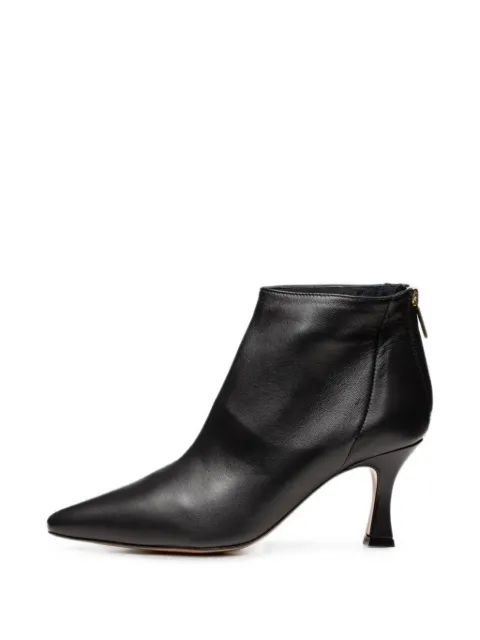 Poche Paris pointed-toe rear-zip ankle boots Black FWVERONIQUE500250
