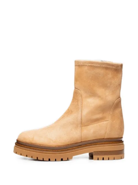Poche Paris suede chunky ankle boots Neutrals FWLILY840306