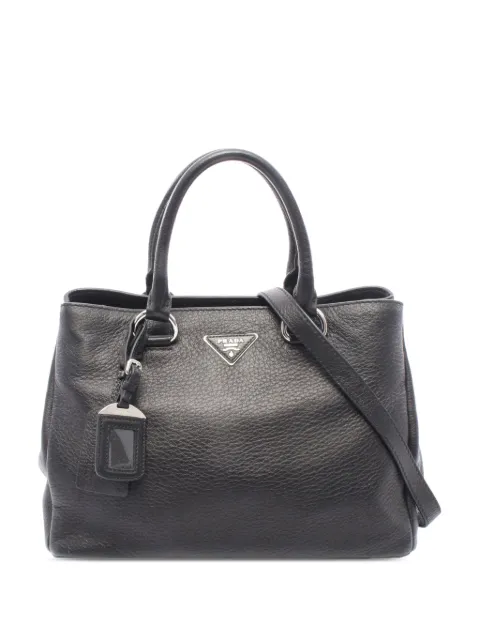 Prada Pre-Owned 2000-2010 Grained Leather satchel Black SU6BERC3SNN4WWAY