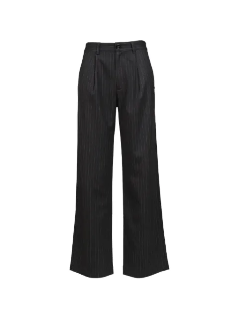GLOWNY G Gentle pinstriped pleated trousers Grey GC26SPPT0020