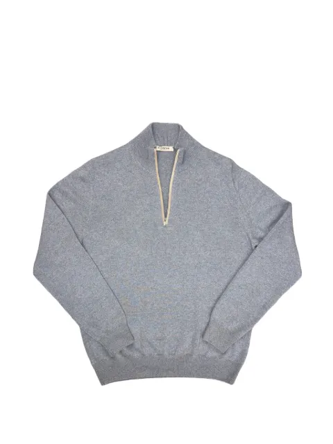 Fioroni Cashmere quarter-zip long-sleeve sweater Blue MKL00CAC6MM