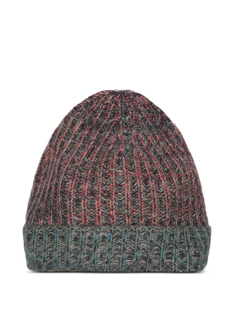 Malo ribbed-knit cashmere beanie hat Grey UTT002S1A02
