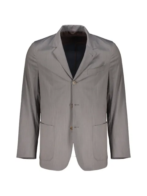 Fedeli single-breasted wool-blend blazer Grey 3UE00621
