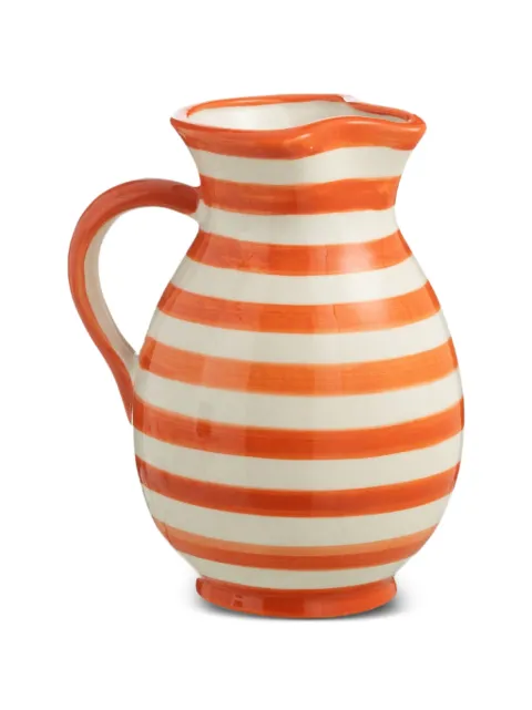 J-LINE Granada striped jug Orange 6A52175