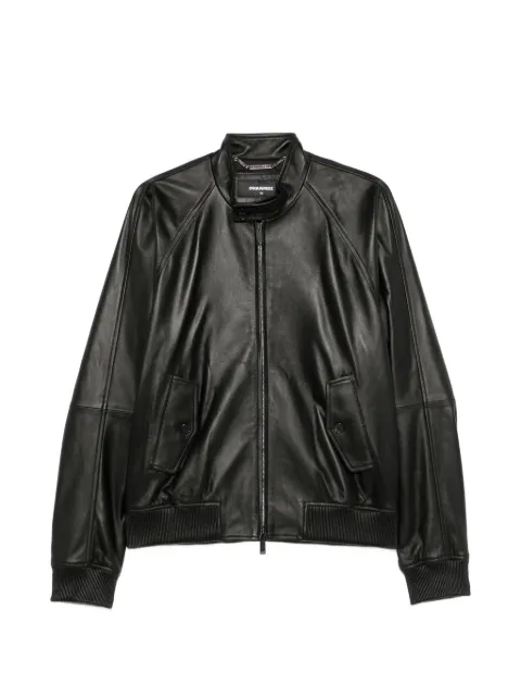 DSQUARED2 zip-up leather jacket Black S74AM1752D07052