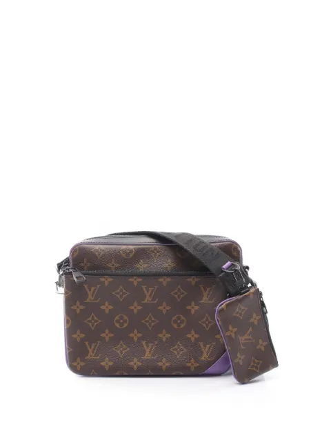 Louis Vuitton Pre-Owned 2021 Monogram Macassar Trio Messenger crossbody bag Brown 528G5I0FMIZLOSNW