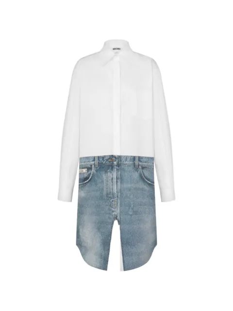 Moschino shirt-collar mini dress White E046205311001